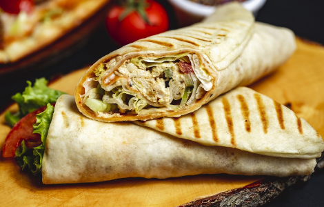 Large Chicken Wrap Kebab